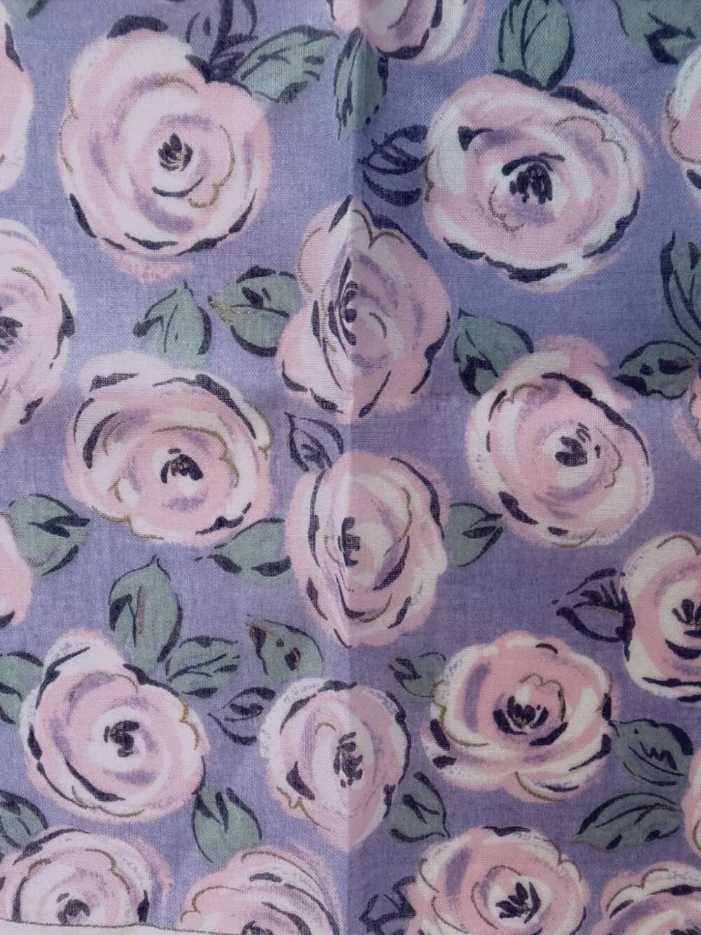 NWT Lancel Paris Floral Cotton Scarf Pink Roses 17